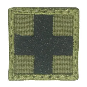 1 INCH MINI MEDIC CROSS PATCH - OLIVE GREEN