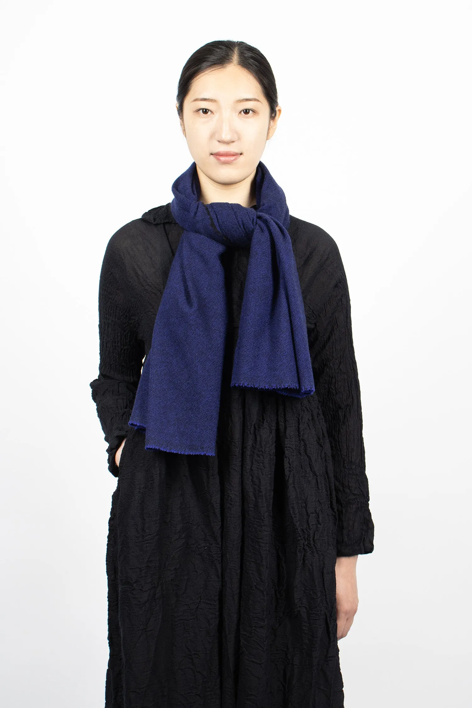 1/2 Shawl Electric Blue/Black