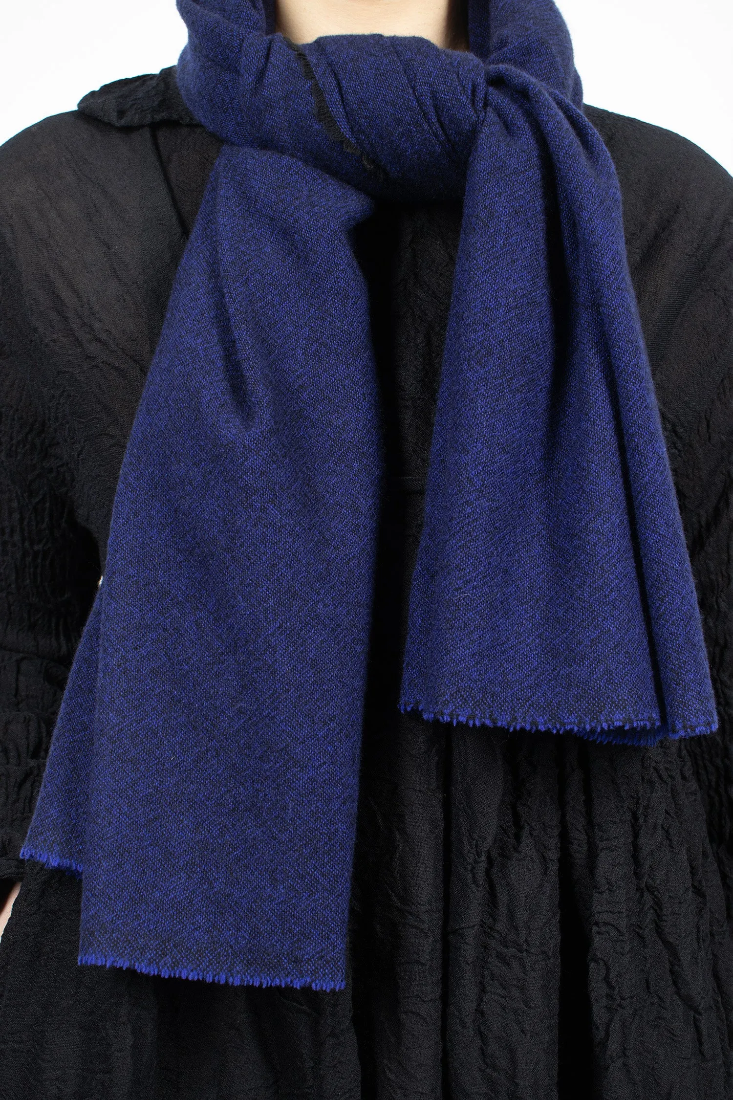 1/2 Shawl Electric Blue/Black