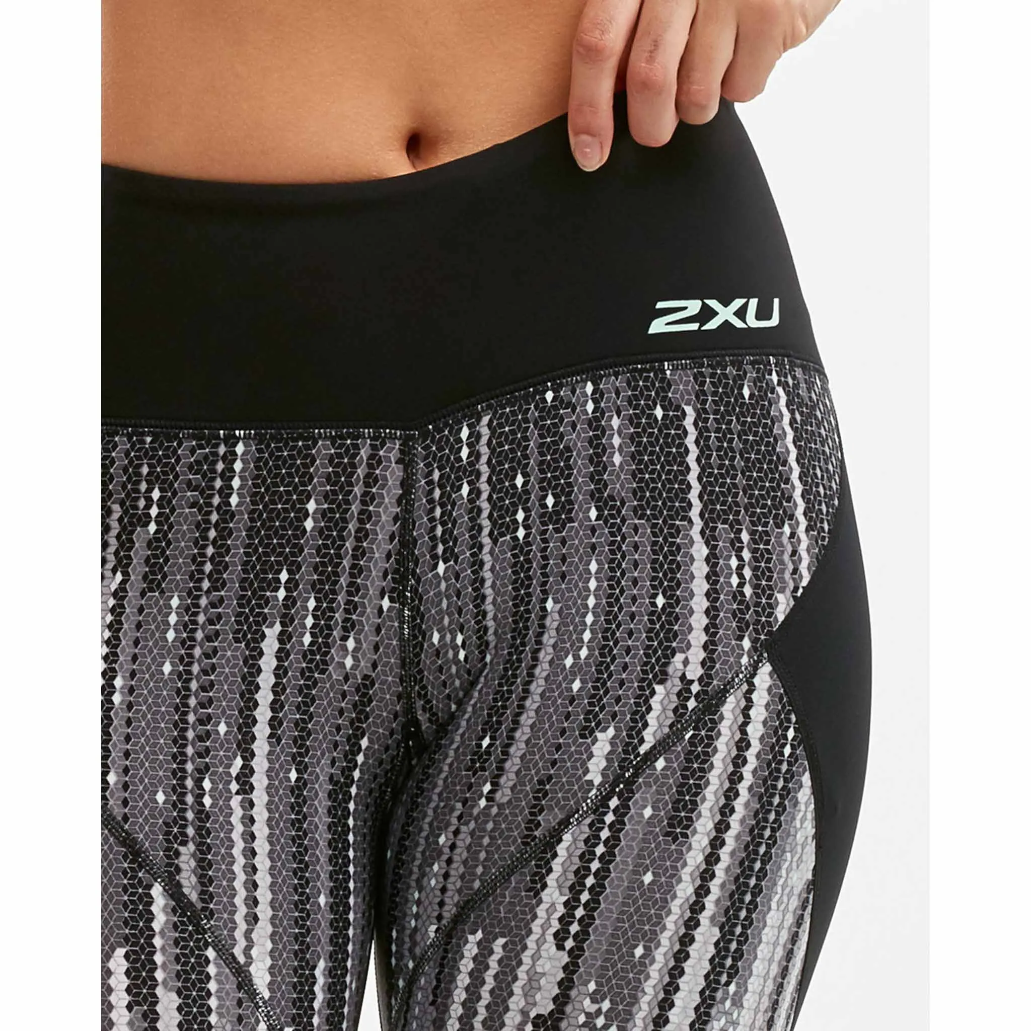 2XU leggings de compression imprimé taille mi-haute d'entrainement femme