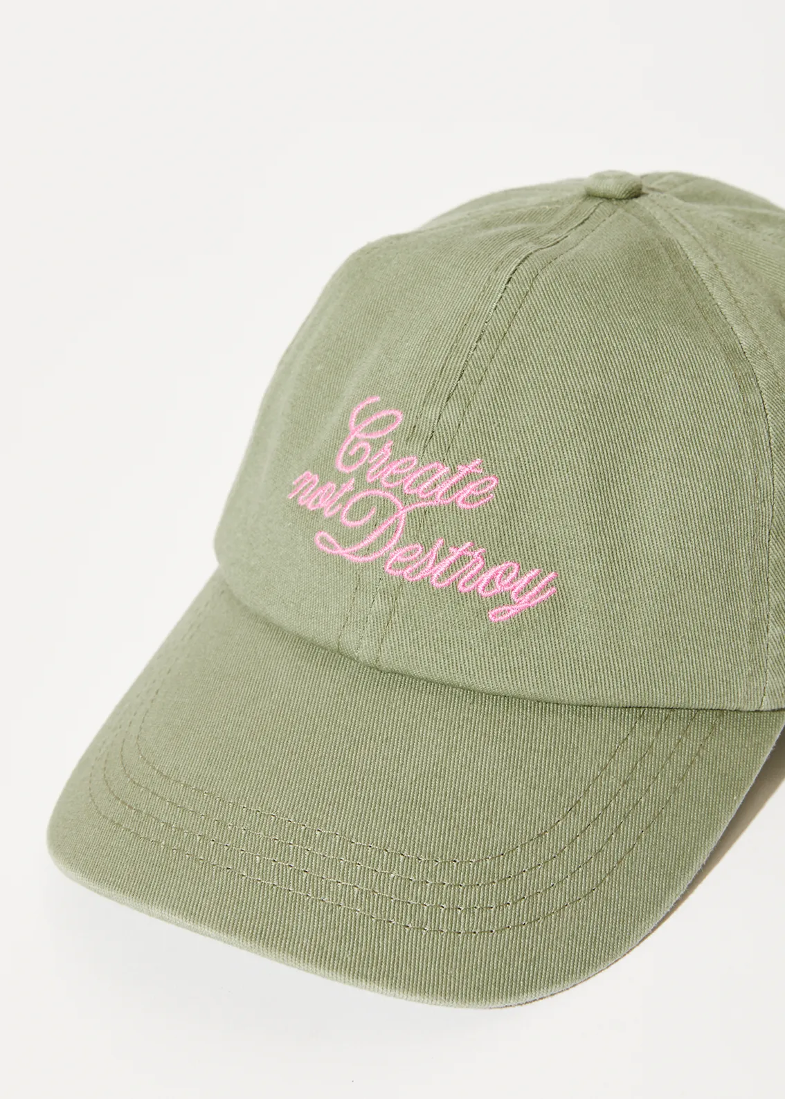 AFENDS Womens Create - Panelled Cap - Olive