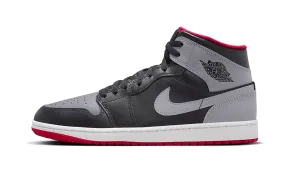 Air Jordan 1 Mid Black Grey Red