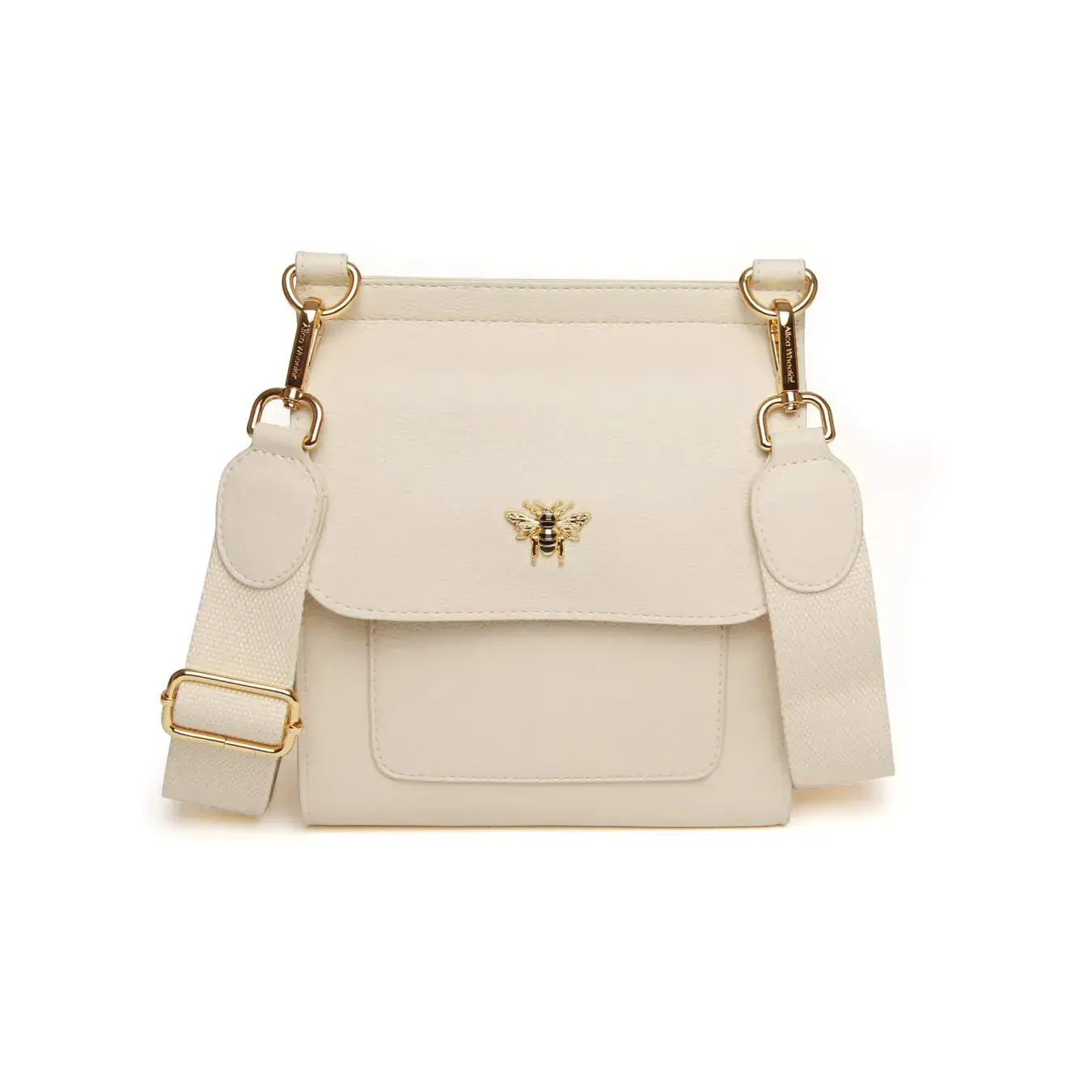 Alice Wheeler Bloomsbury Crossbody Bag - Pastel Cream