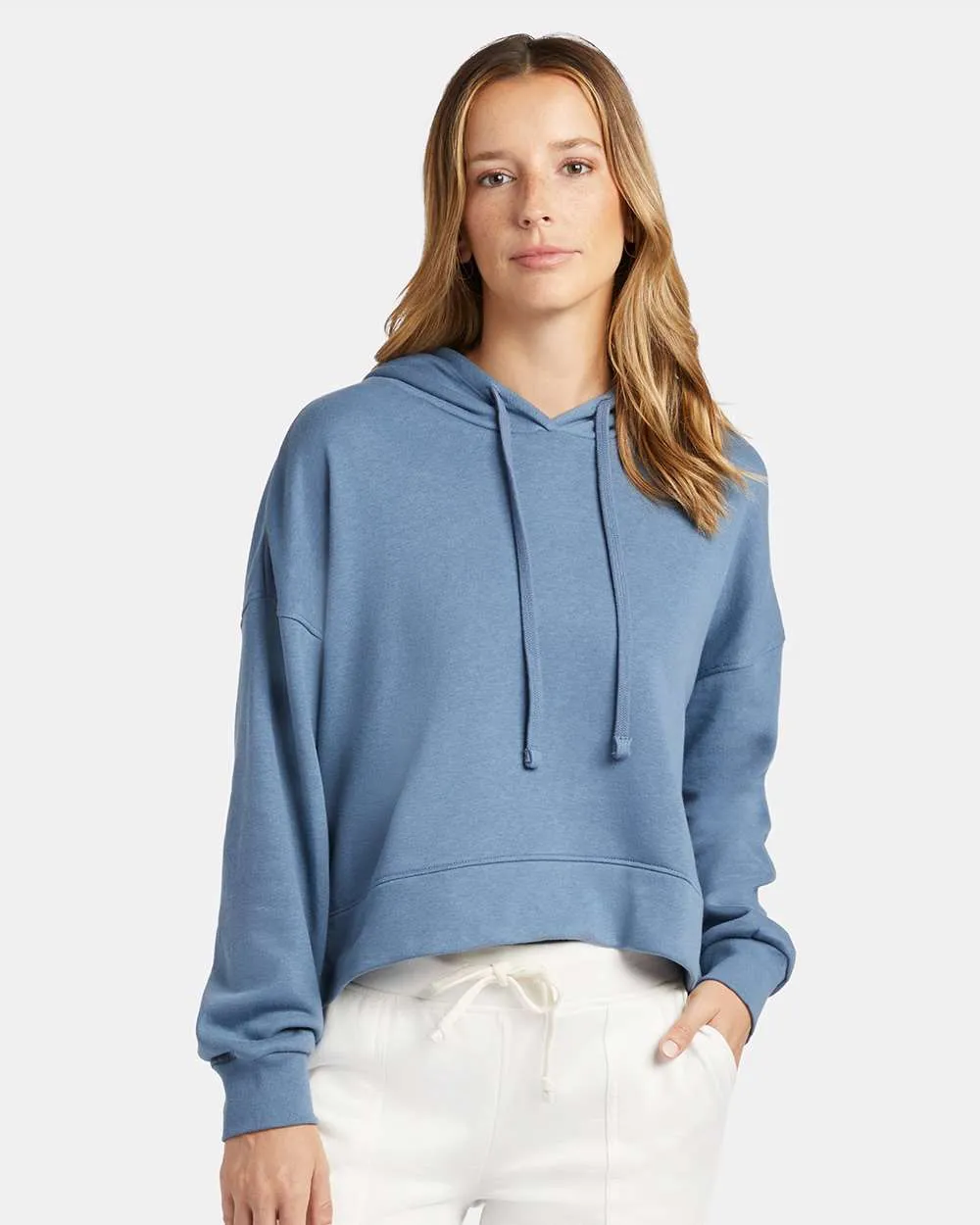 Alternative Apparel 9906ZT Ladies' Washed Terry Studio Hooded Sweatshirt SKU: 9906ZT