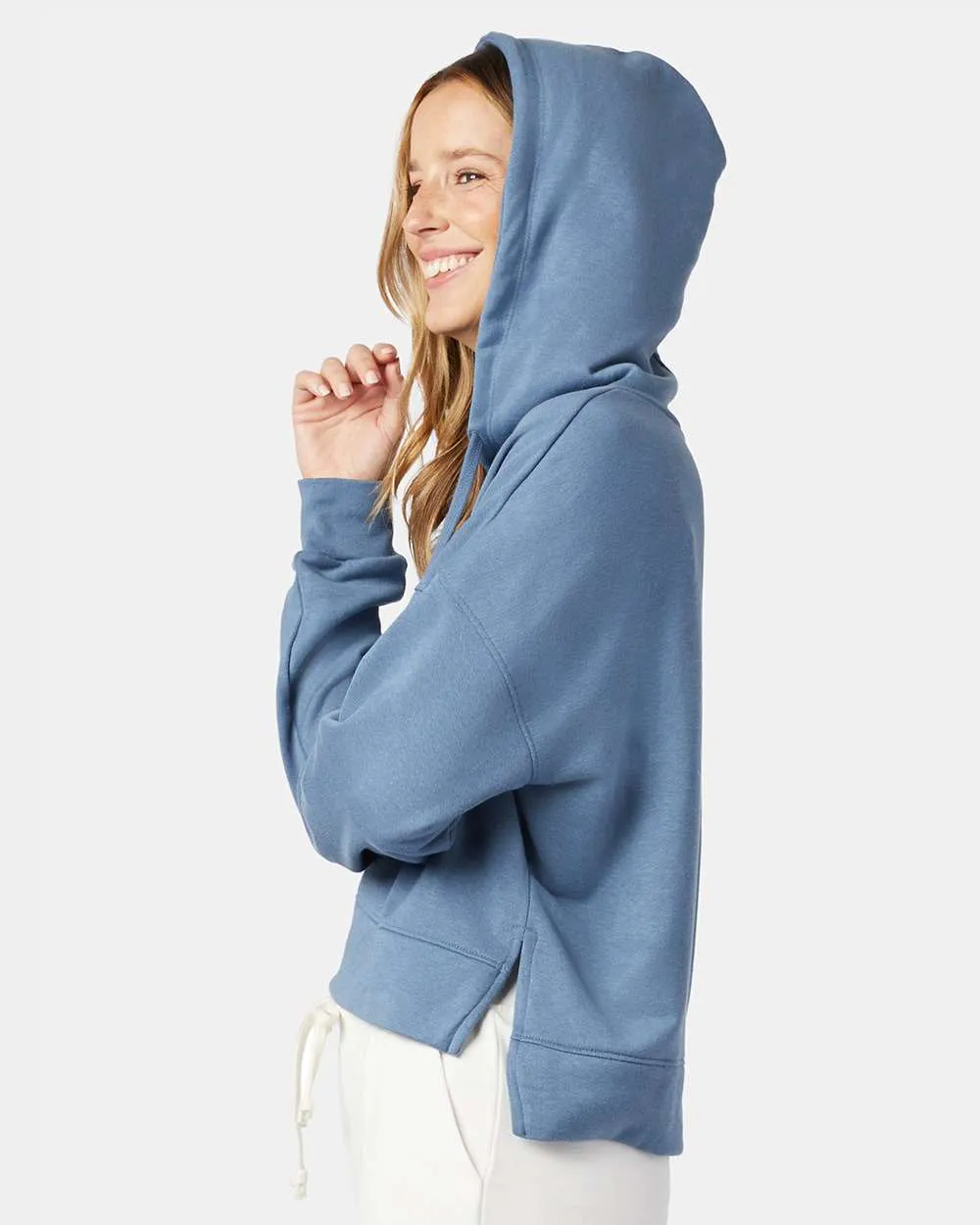 Alternative Apparel 9906ZT Ladies' Washed Terry Studio Hooded Sweatshirt SKU: 9906ZT