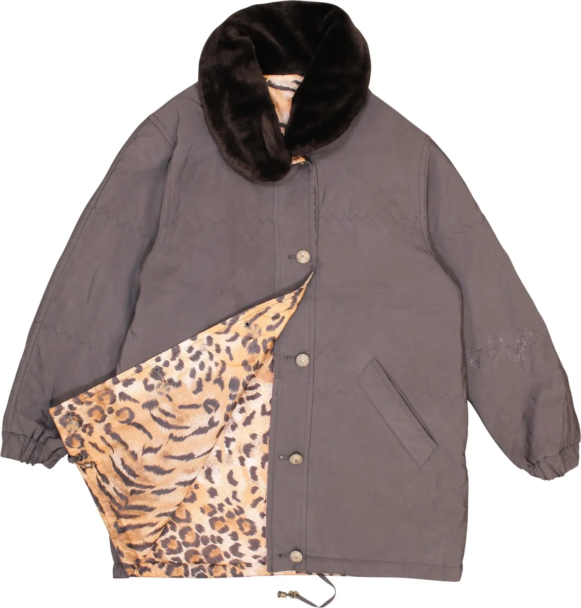 Animal Print Reversible Coat | ThriftTale