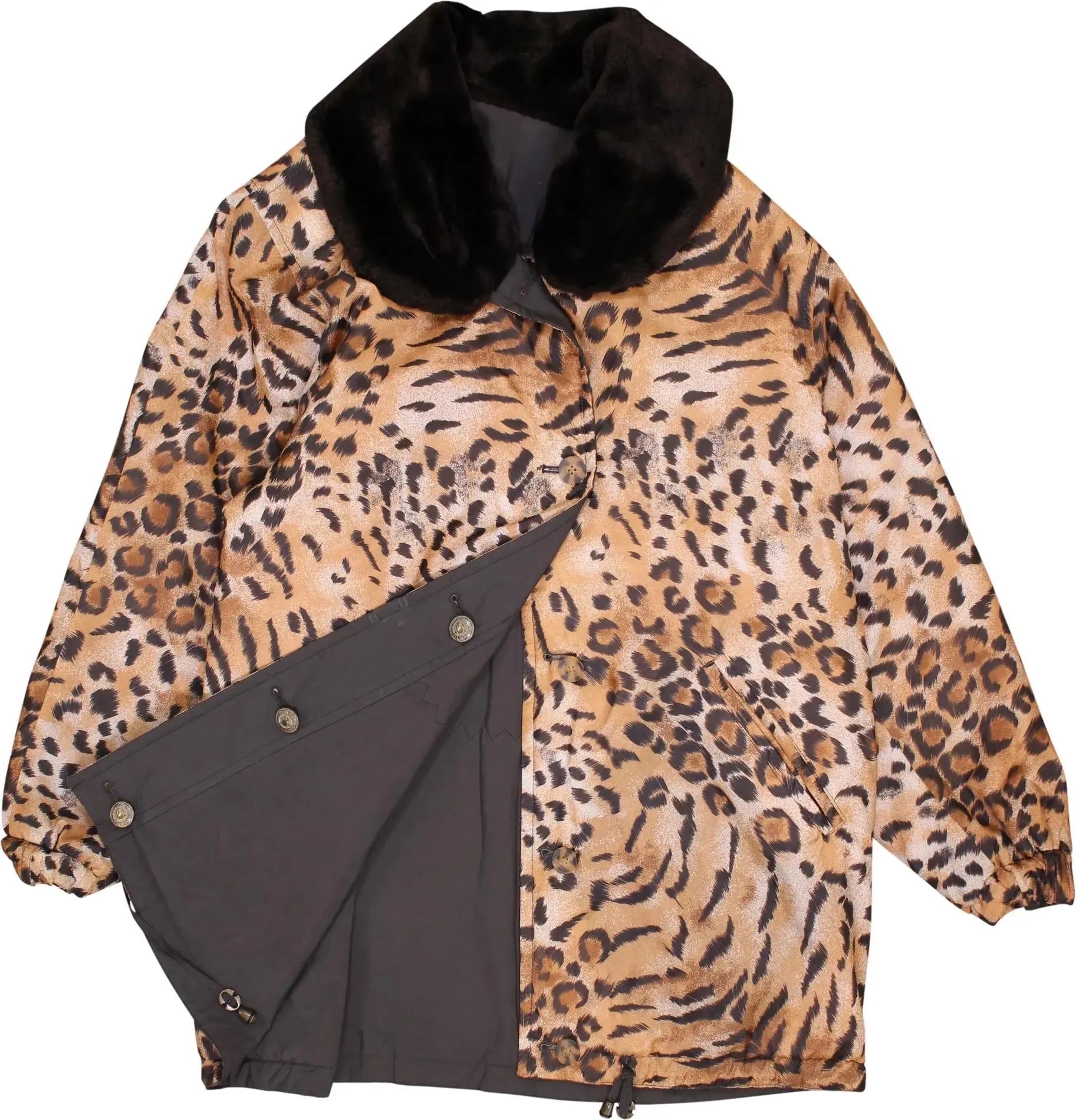 Animal Print Reversible Coat | ThriftTale