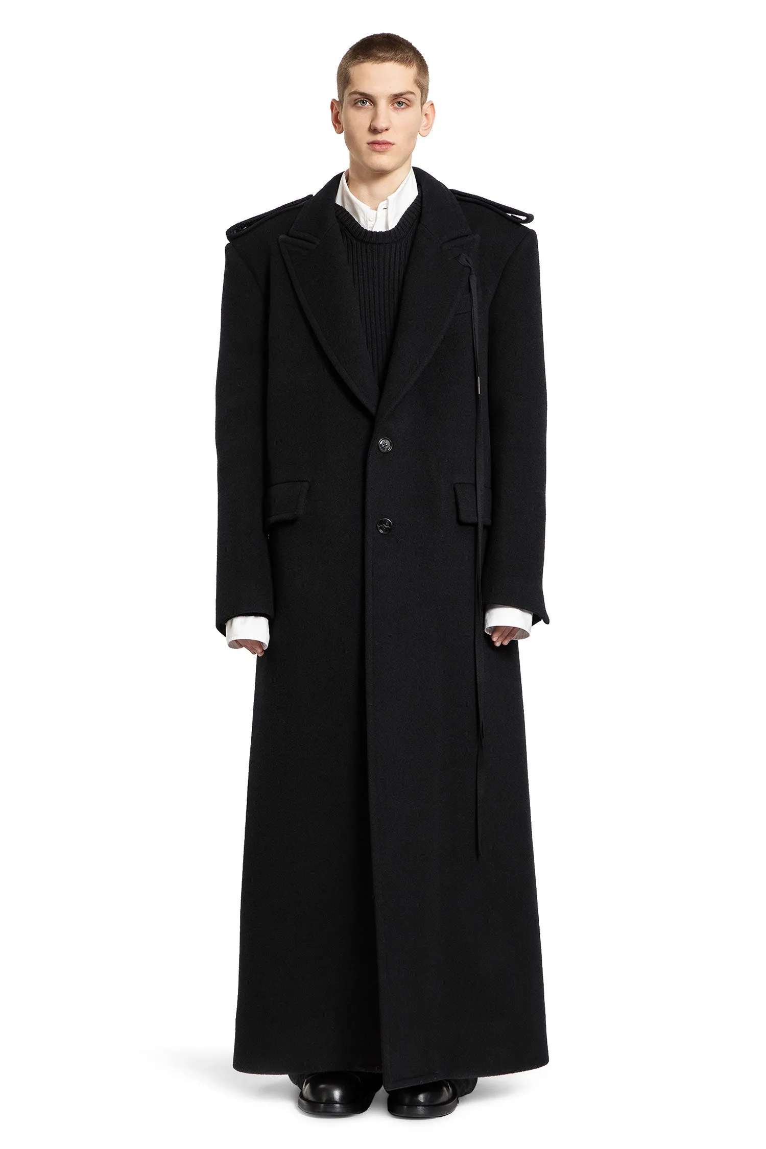 ann demeulemeester svante high-comfort tailored coat