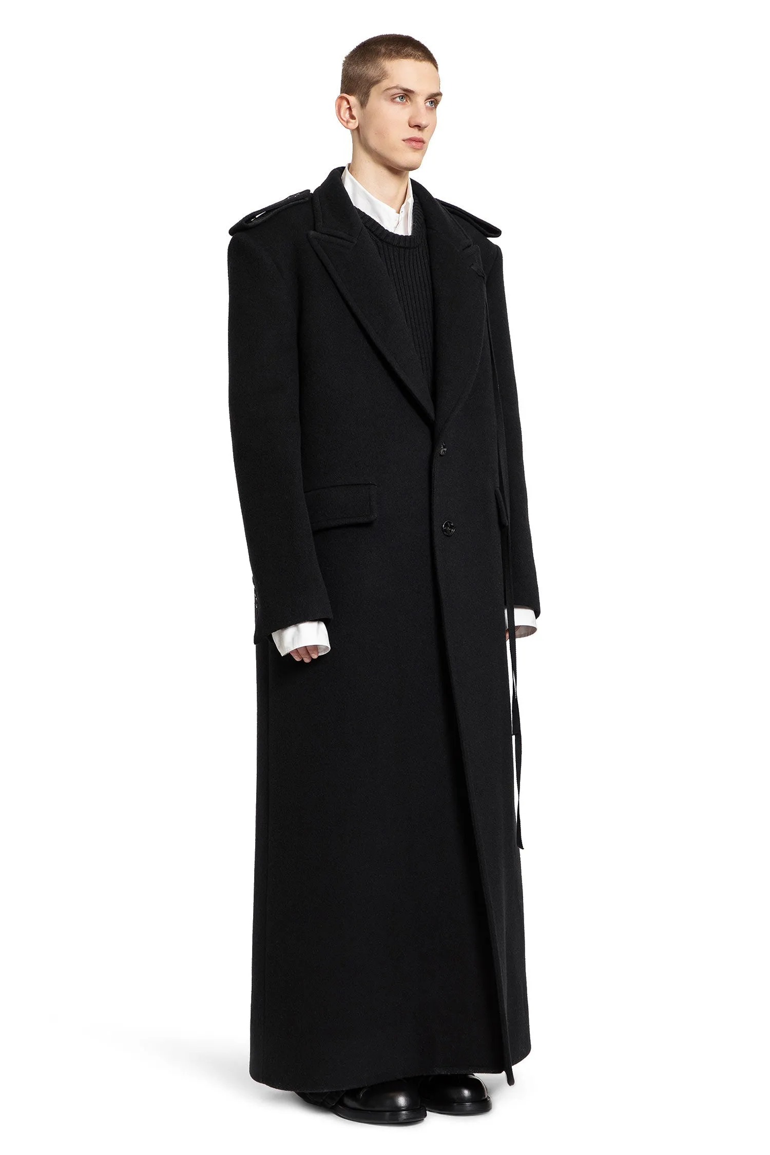 ann demeulemeester svante high-comfort tailored coat