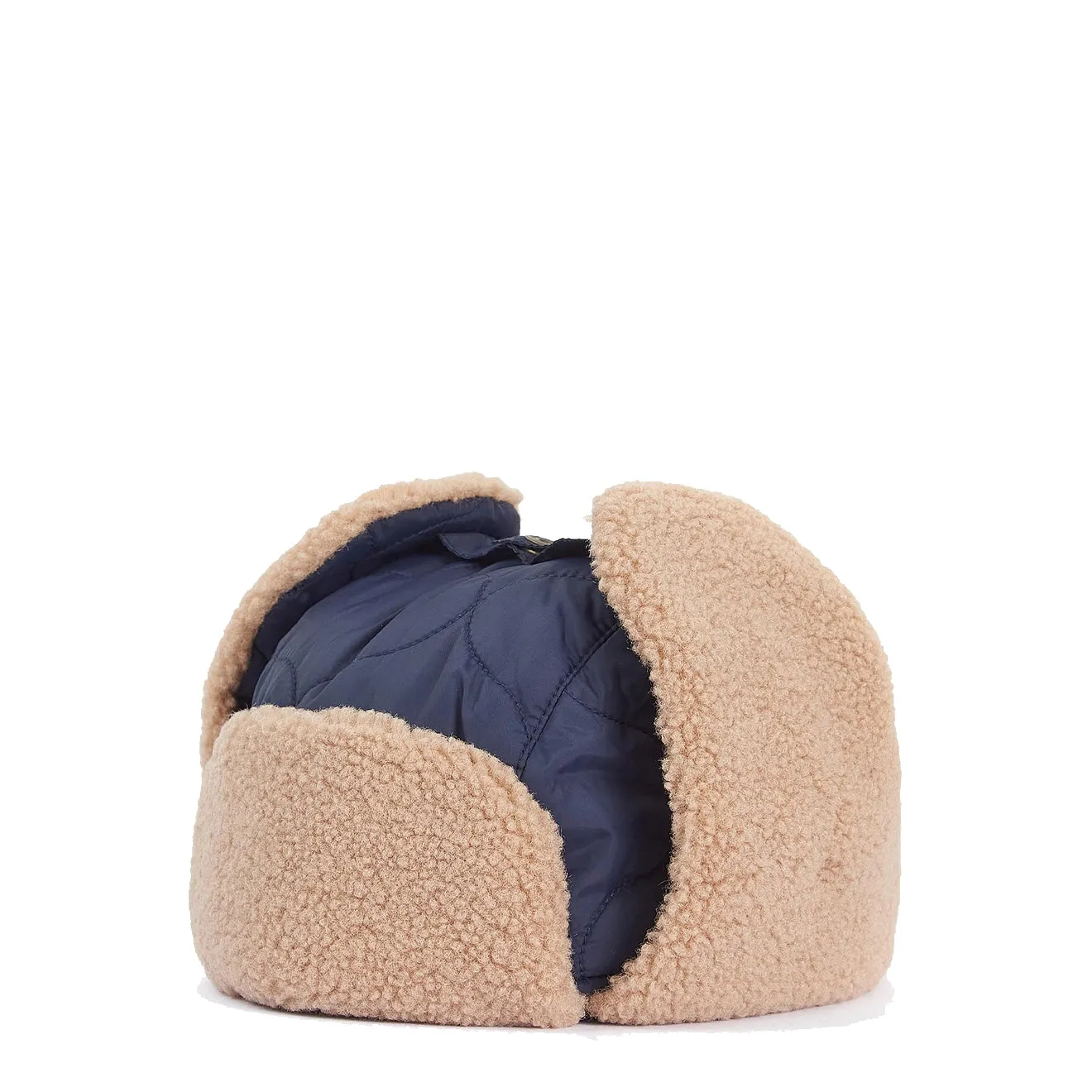 Barbour Sandbay Quilted Trapper Hat Navy