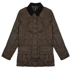 Barbour Womens Beadnell Wax Jacket Bark