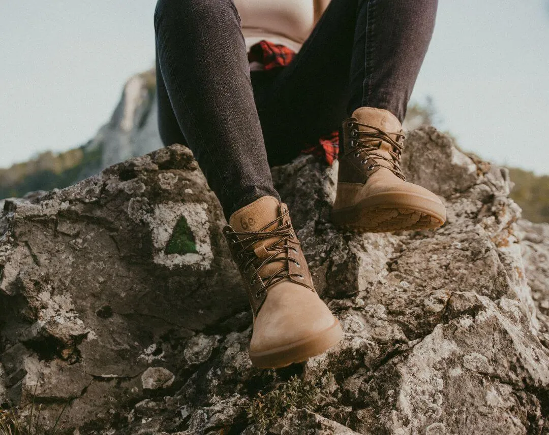 Barefoot Boots Be Lenka Nevada Neo - Sand & Dark Brown