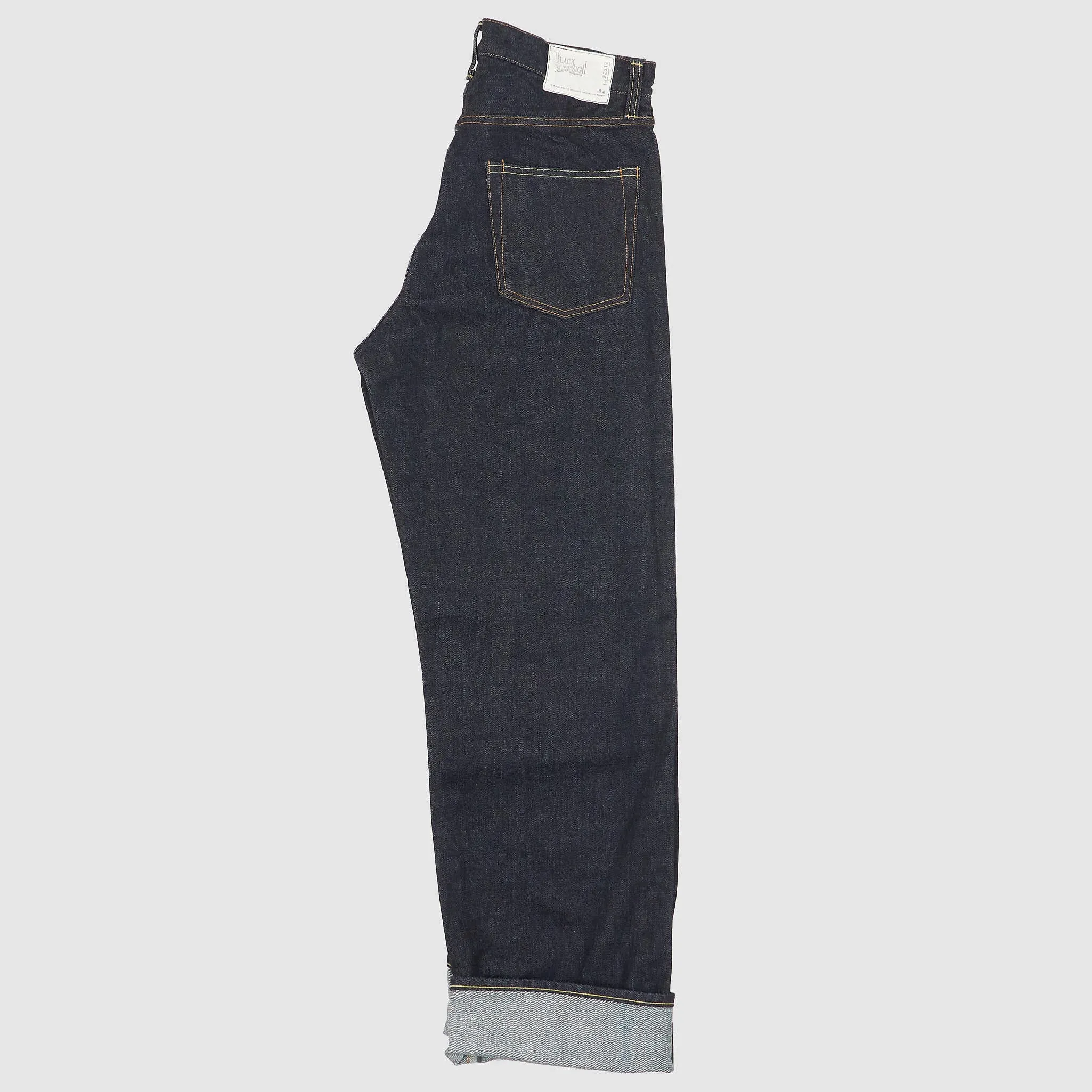 Black Sign 14Oz Wide Straight 5-Pocket Jeans