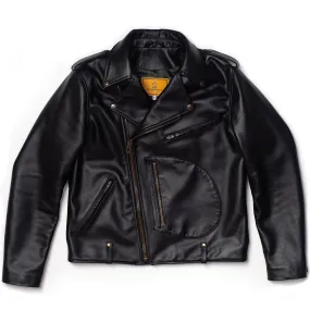 Chiodo Black Steerhide Leather Jacket - Shangri-la Heritage