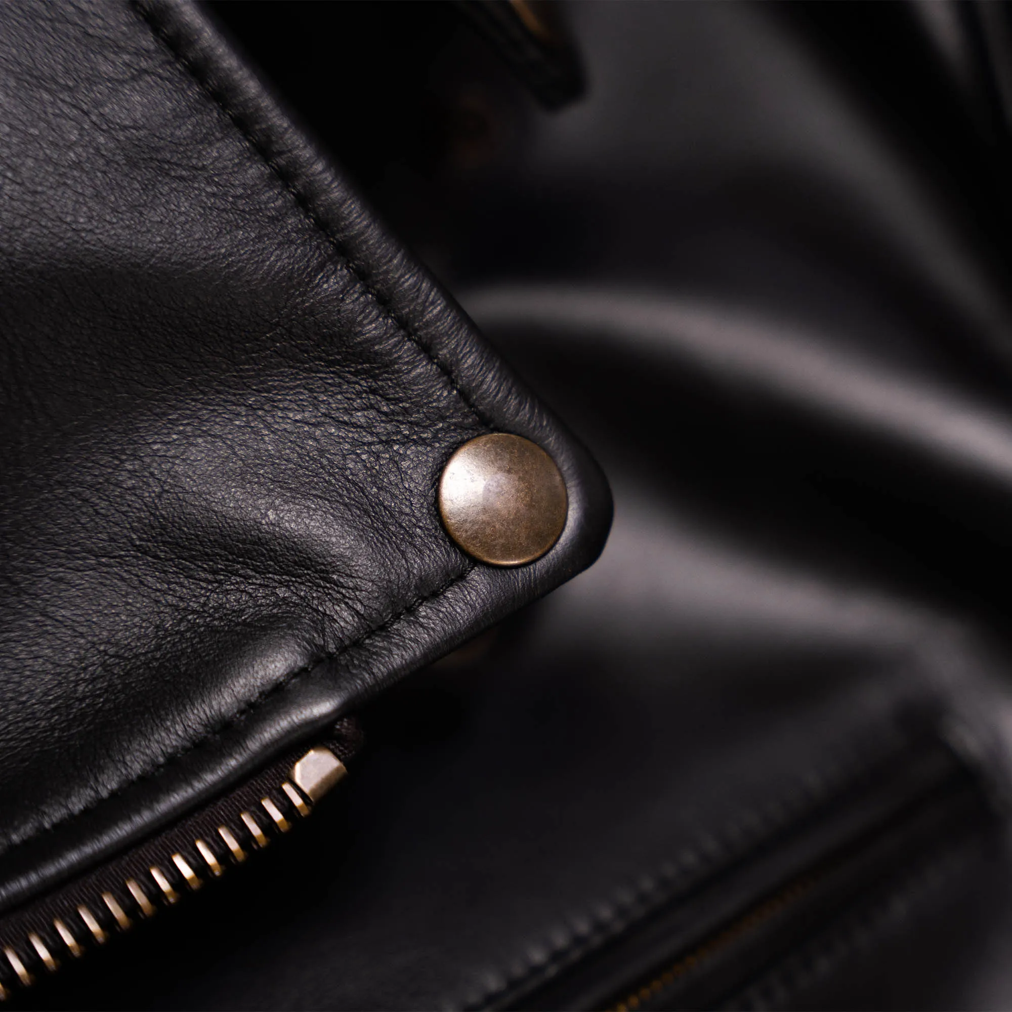 Chiodo Black Steerhide Leather Jacket - Shangri-la Heritage