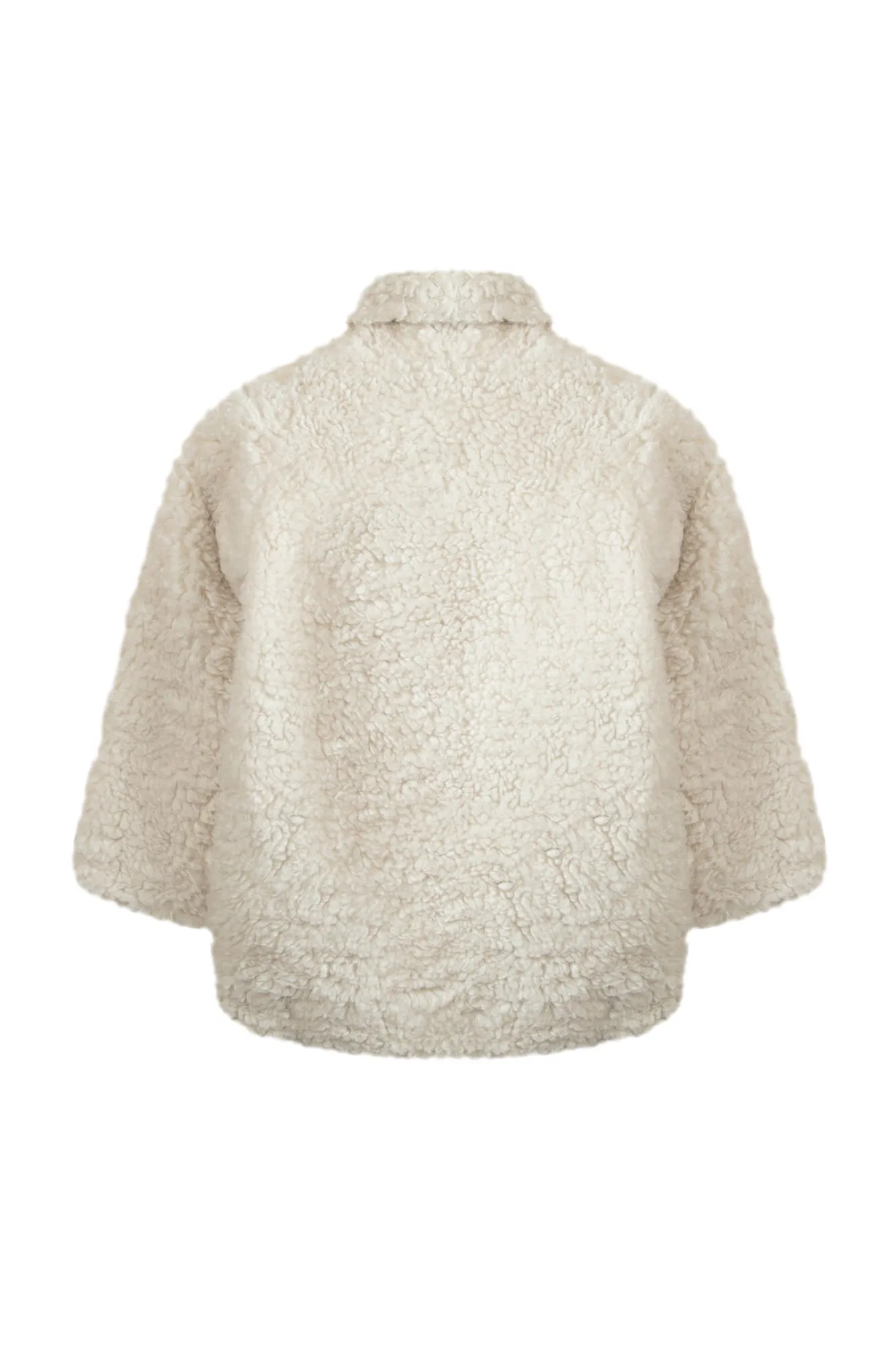 Coat      Ecru Imitation fur sheep     