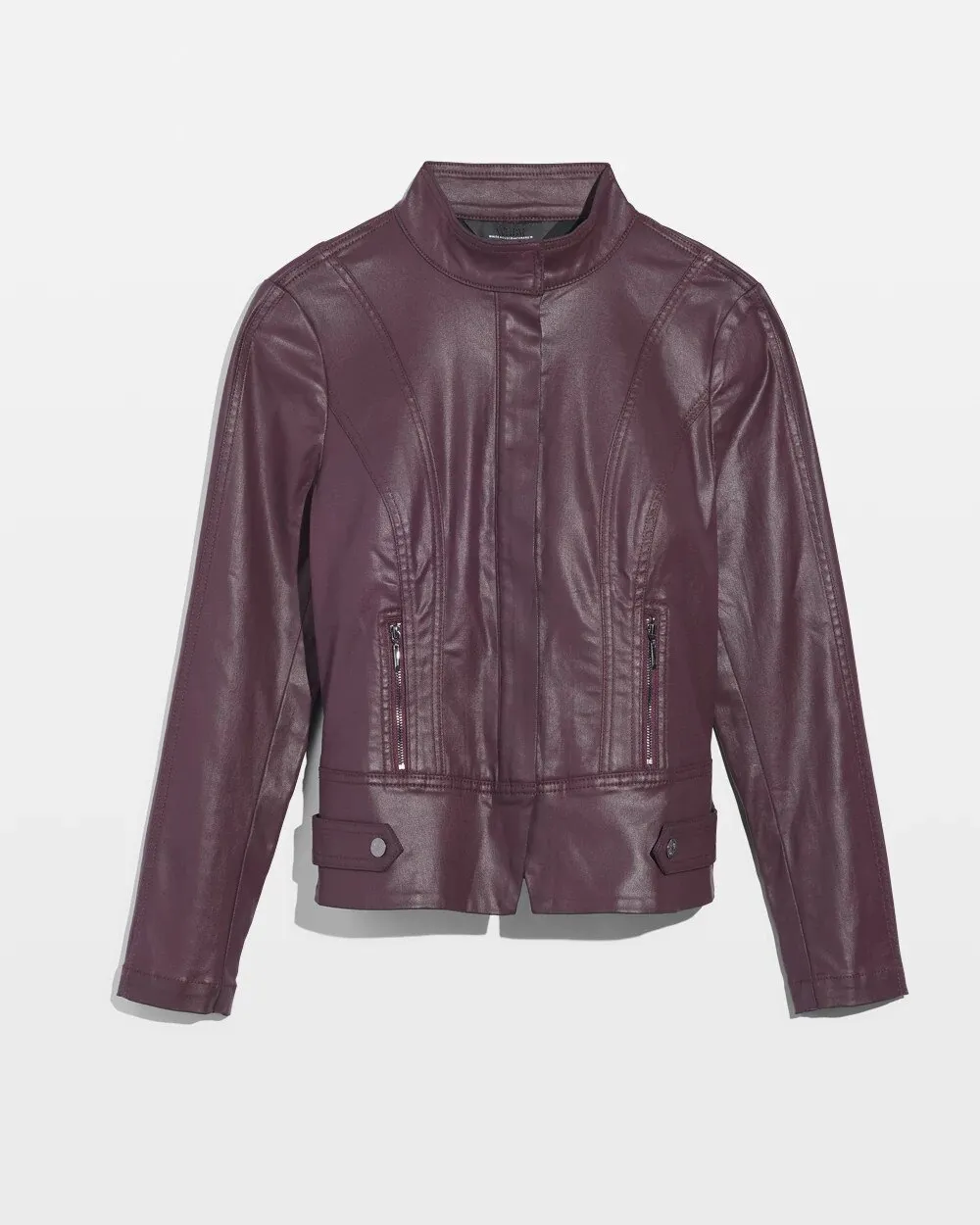 Coated Biker Jacket