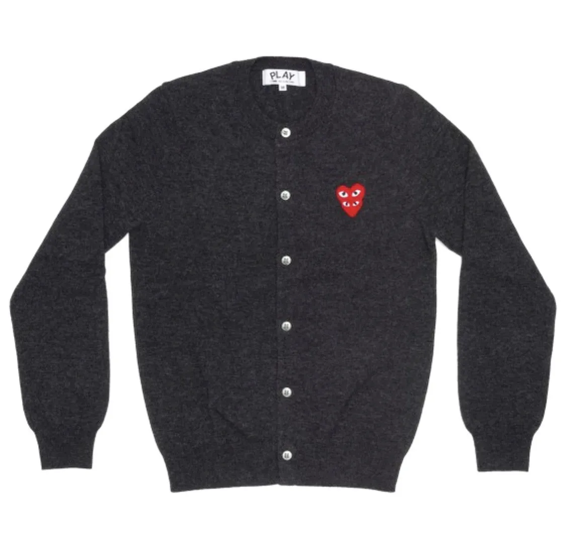 COMME des GARCONS  |Unisex Wool Street Style Long Sleeves Plain Logo Cardigans