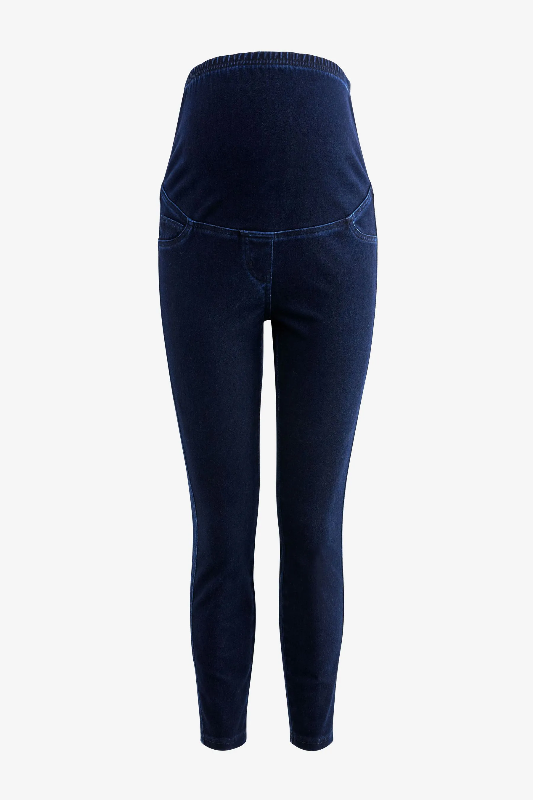 Dark Blue Maternity Denim Look Leggings