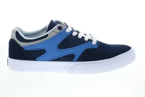 DC Josh X Will ADYS300658 Mens Blue Suede Skate Inspired Sneakers Shoes