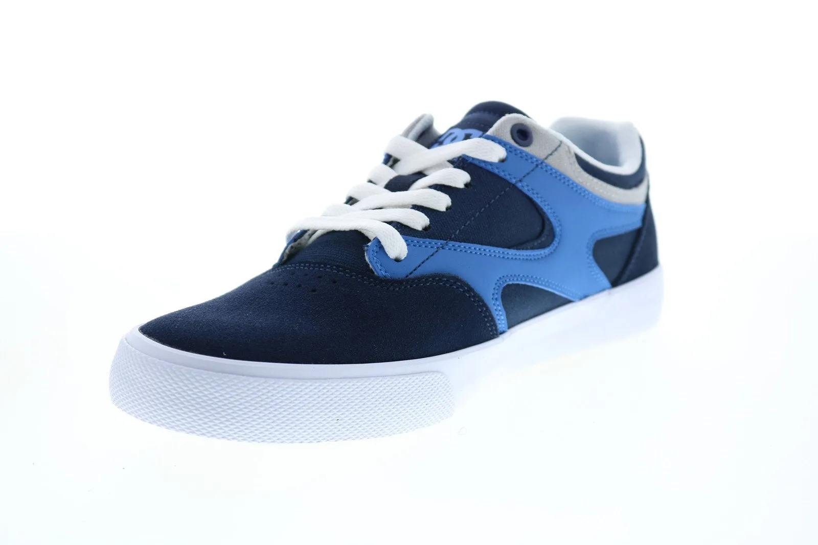 DC Josh X Will ADYS300658 Mens Blue Suede Skate Inspired Sneakers Shoes