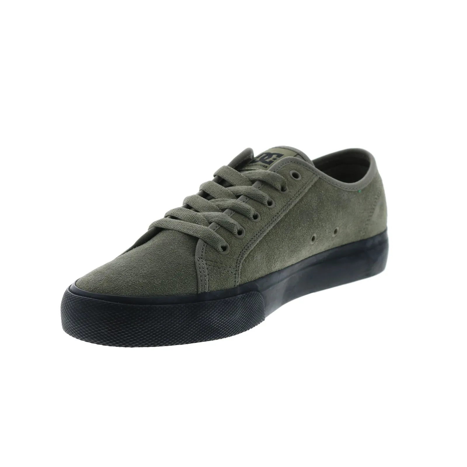 DC Manual Leather ADYS300679-BO0 Mens Green Skate Inspired Sneakers Shoes