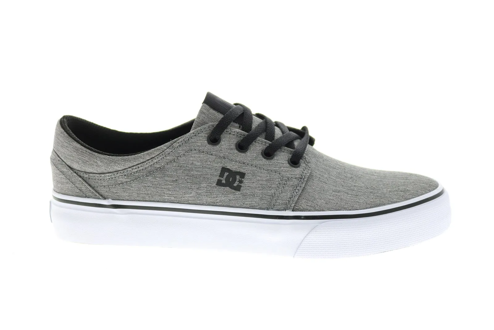 DC Trase TX SE ADYS300654-BHE Mens Gray Skate Inspired Sneakers Shoes