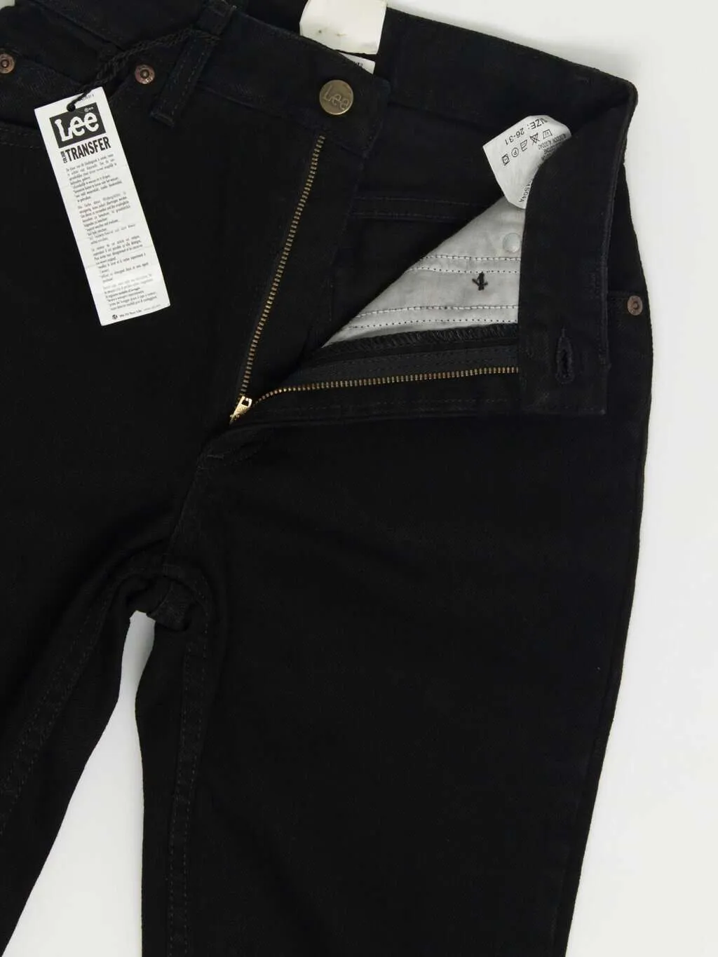 Deadstock vintage Lee Oklahoma black jeans 24 X 31