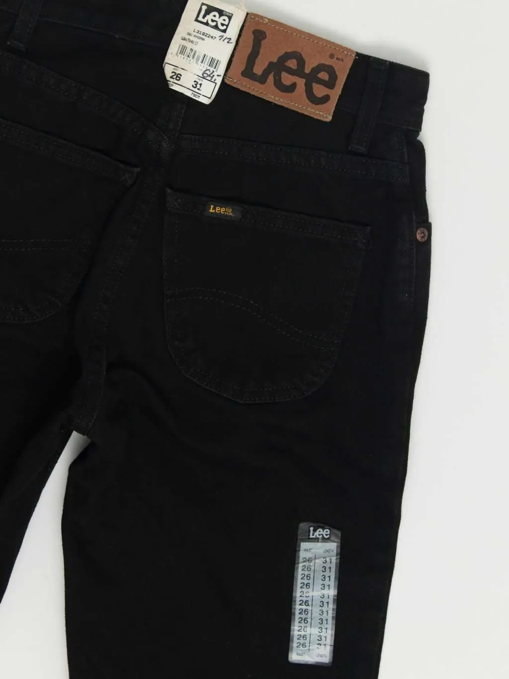 Deadstock vintage Lee Oklahoma black jeans 24 X 31