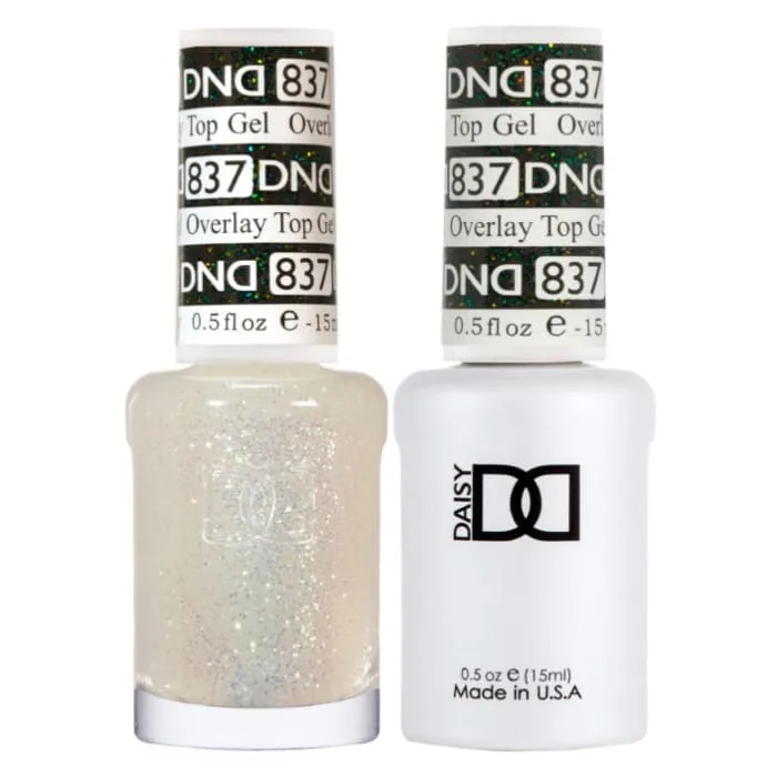 DND Duo Matching Color - OVERLAY GLITTER TOP GELS Collection - 837