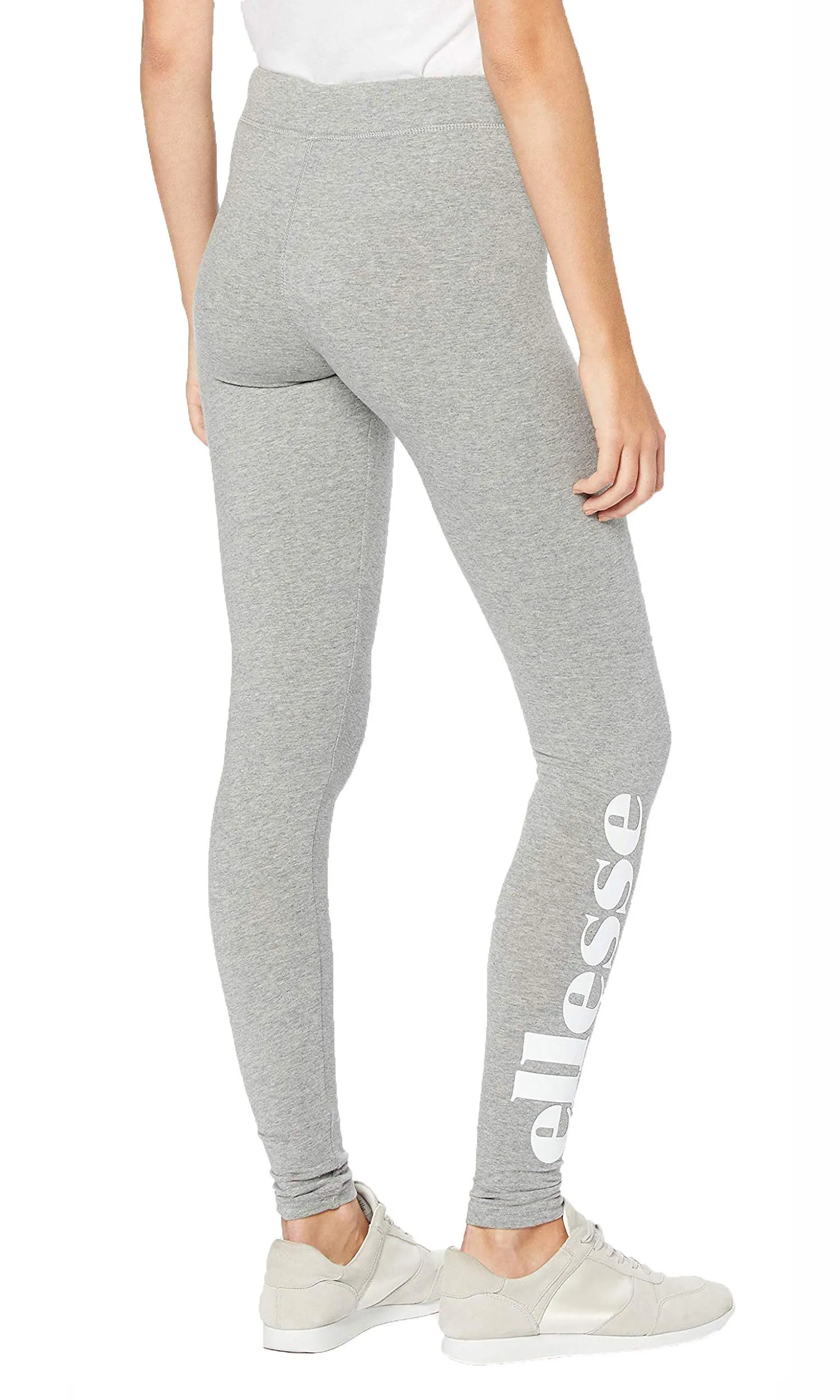 Ellesse Womens Solos Leggings Pants Grey Marl