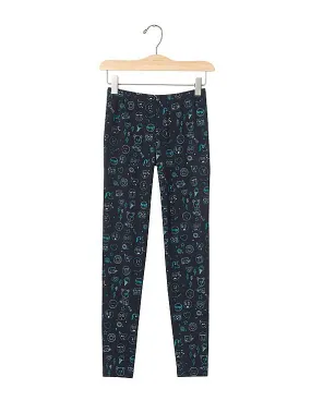 GAP Girls Blue Printed Leggings