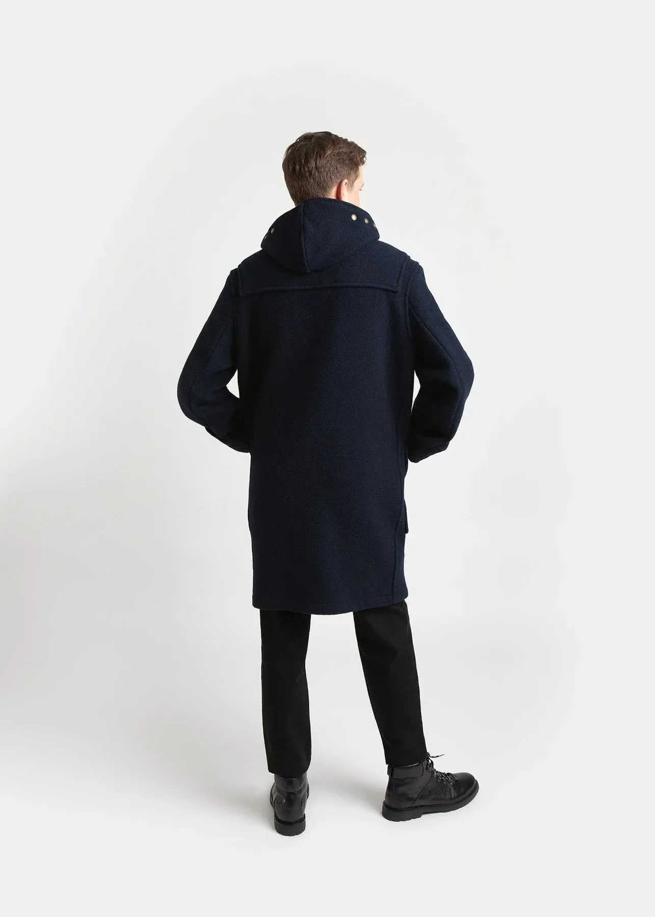 Gloverall Monty Duffle Coat - Navy