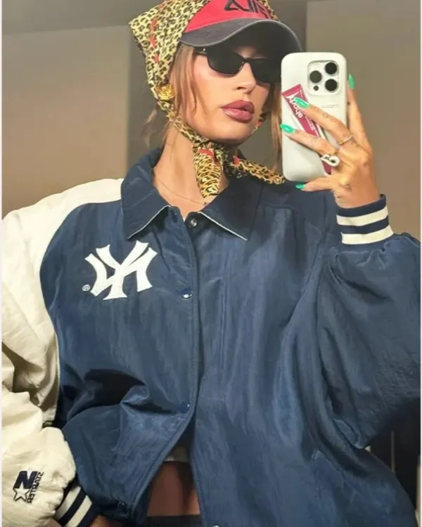 Hailey Bieber Yankees Jacket | New York Yankees Jacket