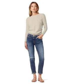 Hudson Jeans Twist Back Open Knit Sweater Women's