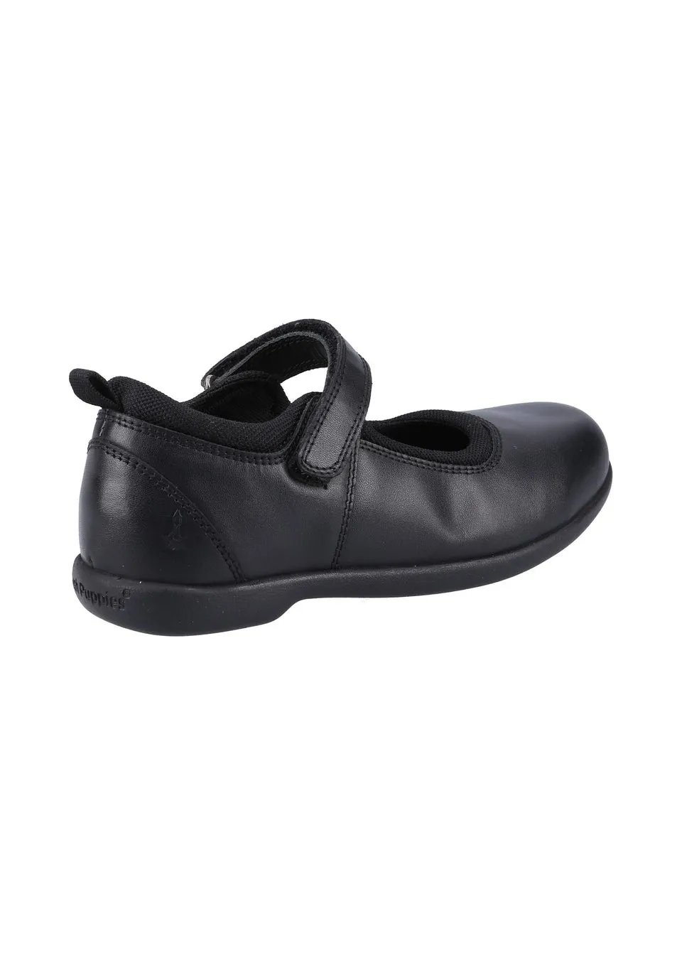 Hush Puppies Girls Black Bianca Snr School Shoes (Older 3-5)