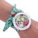 Leisure Womens Quartz Watch Rhinestone Crystal Bracelet Clock Scarves Watch Relogio Feminino