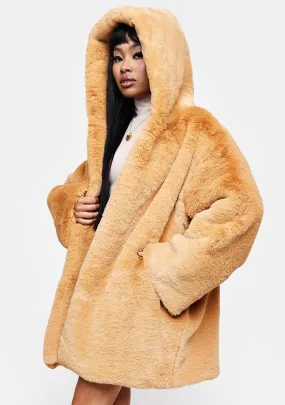 Lil Kim Luxury Super Faux Fur Coat-