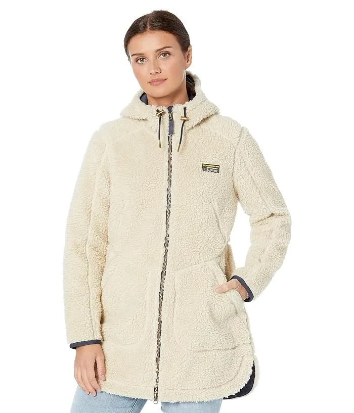 L.L.Bean Petite Mountain Pile Fleece Coat Women's