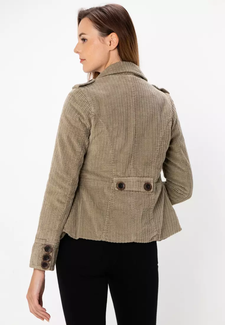 Lois LOIS LJK LADIES CORDUROY TRENCH COAT