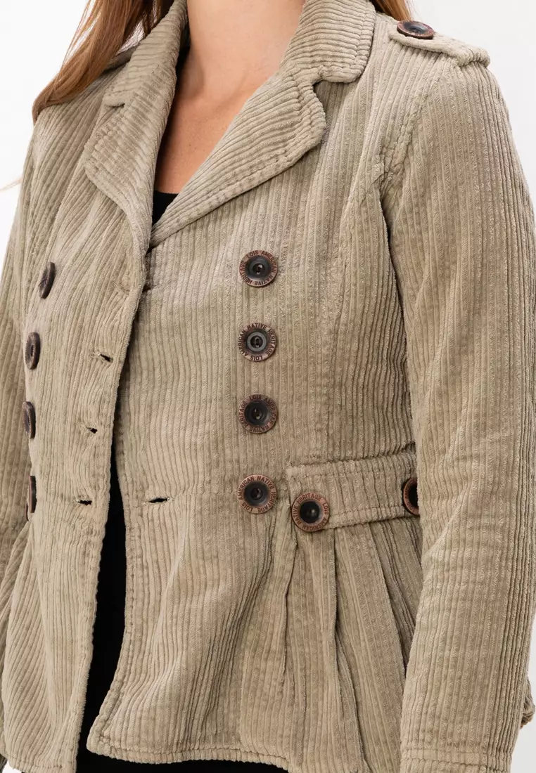 Lois LOIS LJK LADIES CORDUROY TRENCH COAT