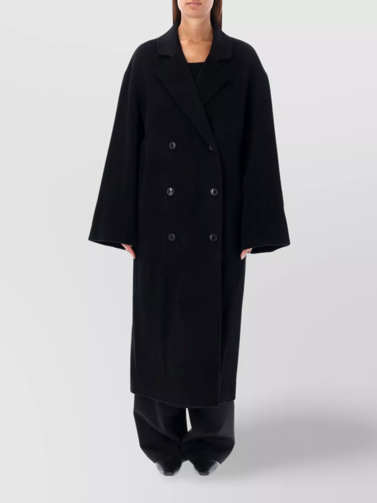 Loulou   Long lapel double-breasted coat