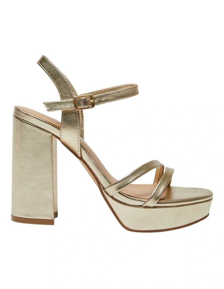 Lulu Sandals in Soft Gold Smooth