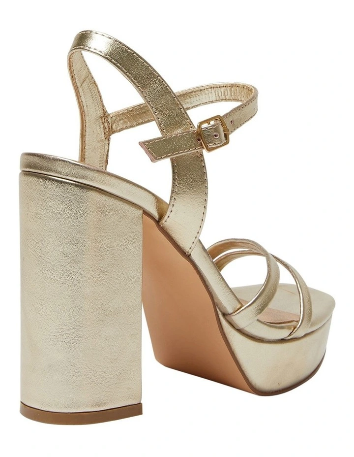 Lulu Sandals in Soft Gold Smooth