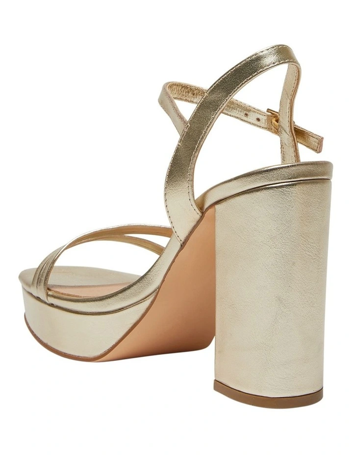 Lulu Sandals in Soft Gold Smooth