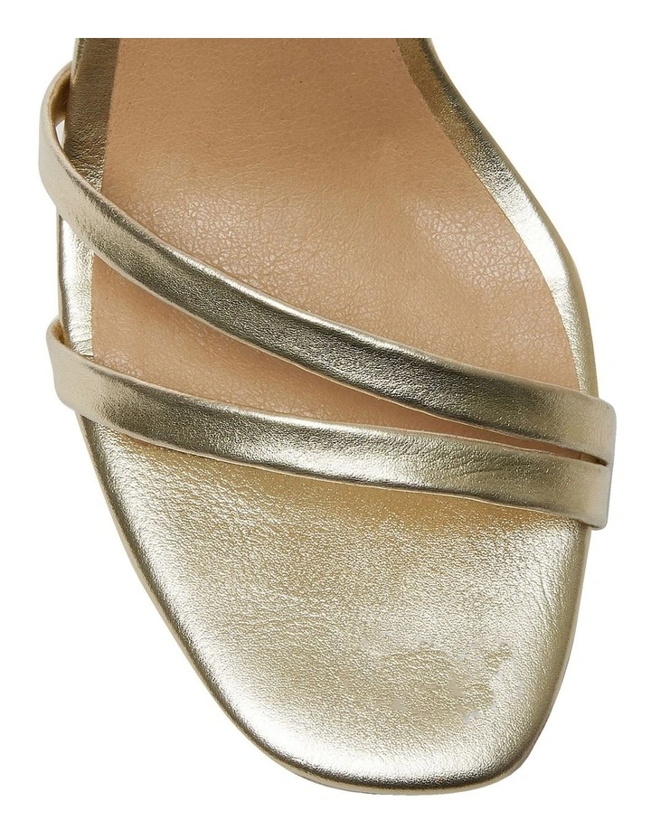 Lulu Sandals in Soft Gold Smooth