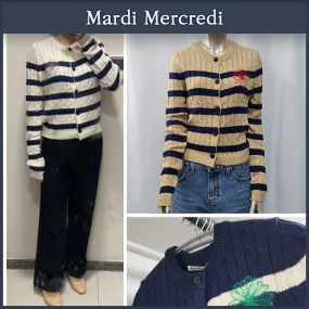 Mardi Mercredi  |Street Style Logo Cardigans