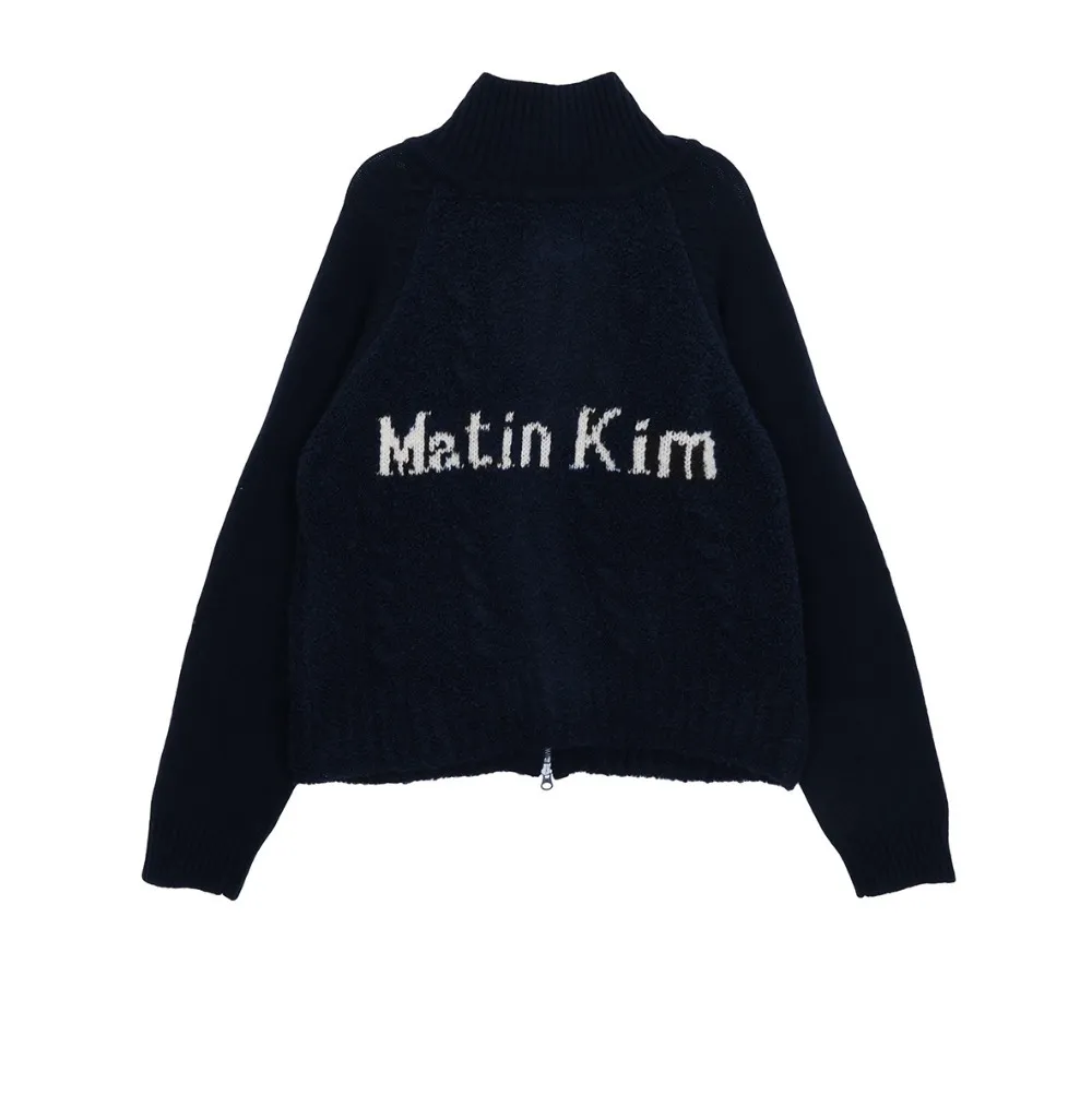 Matin Kim  |Casual Style Street Style Logo Cardigans