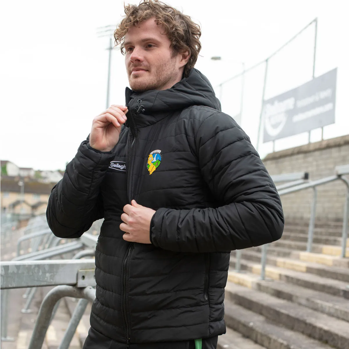 Mc Keever Leitrim GAA Official Vital Padded Jacket - Adult - Black