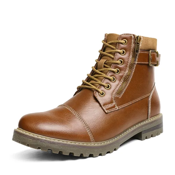 Men's Motorcycle-Styled Oxford Boots